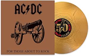 AC/DC - FOR THOSE ABOUT TO ROCK (WE SALUTE YOU) (50TH ANNIVERSARY GOLD COLOR VINYL) NEW VINYL